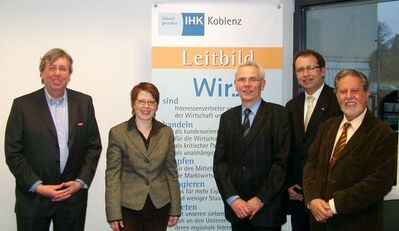 Michael Birk, Dr. Tanja Machalet, Bernd Zorn, Richard Hover und Christoph Heuchemer (von links nach rechts)