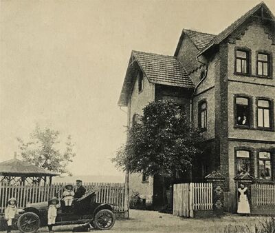 Haus/Praxis Sanitätsrat Dr. Rudolf Kaul in der Südstraße (ca. 1910)