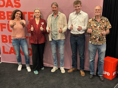 vlnr: Heidi Perpeet, Caroline Albert-Woll, René Perpeet, Simon Neust, Gerold Lipfert