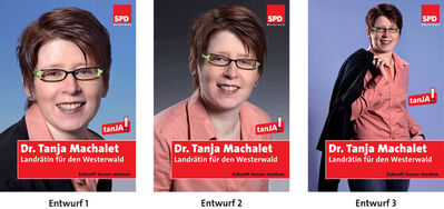 3 Entwürfe für mein Plakat