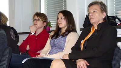 Dr.Tanja Machalet mit Praktikantin Anna Wilhelmi